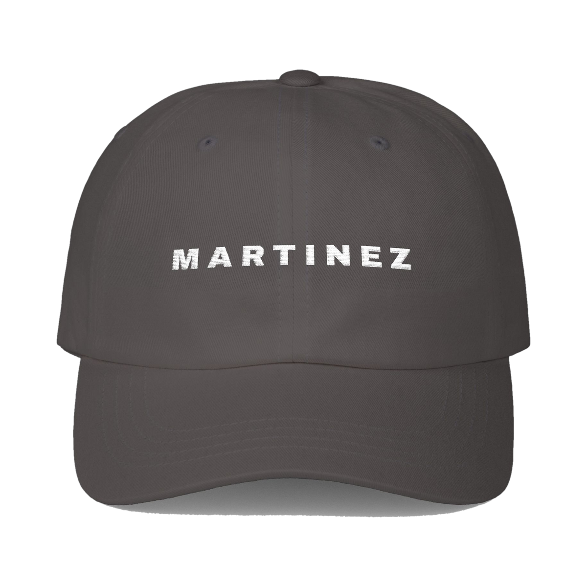 MARTINEZ Dad Hat - Dark Grey - front