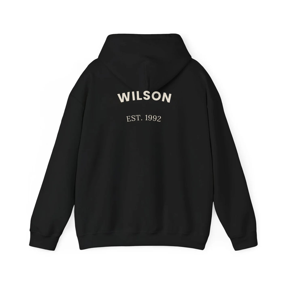 The Name Hoodie Black - WILSON EST. 1992