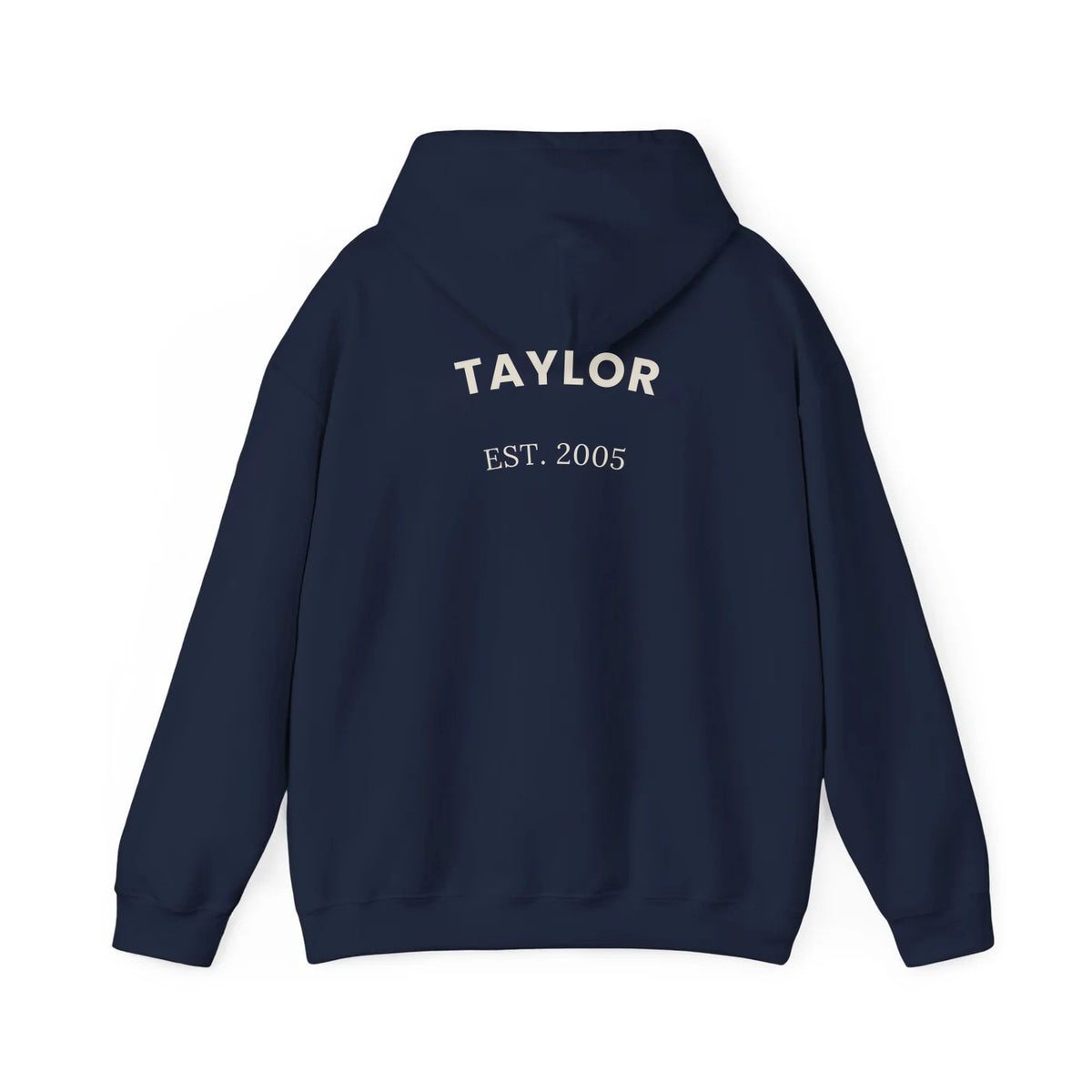 The Name Hoodie Navy - TAYLOR EST. 2005