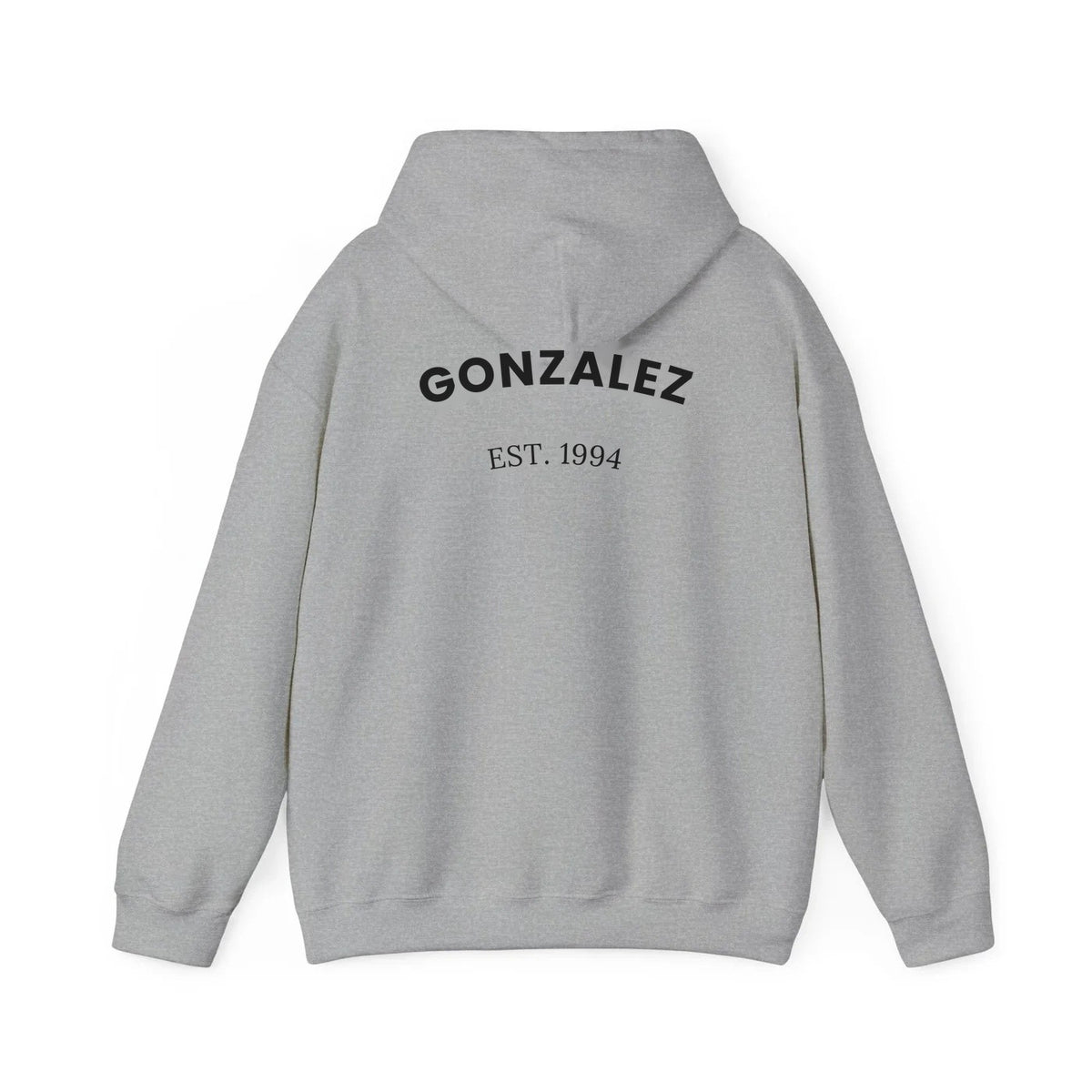 The Name Hoodie Sport Grey - GONZALEZ EST. 1994